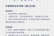 补领车牌攻略：旧车牌丢失怎么办？教你轻松找回！