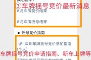 深圳车牌摇号大战：你准备好了吗？摇号时间