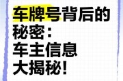 车牌号：你的爱车车牌背后隐藏的奥秘大公开