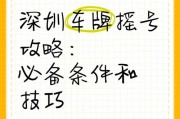 深圳车牌摇号风云：靓号车牌背后的等待与梦想