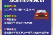 深圳车牌靓号竞价，百万级车牌抢眼！