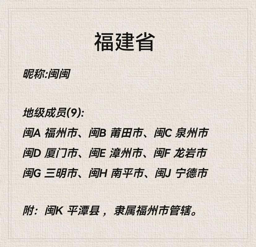 福建车牌号城市代号:福州车牌背后的文化底蕴
