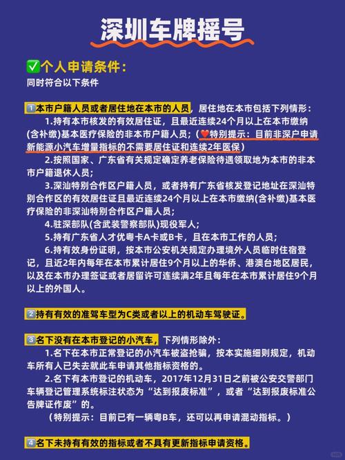 深圳车牌摇号,个人申请攻略:如何提高中签率?