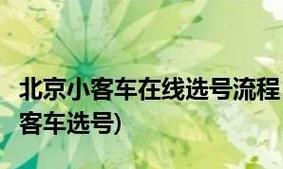 北京摇号攻略:教你轻松摇到电车车牌