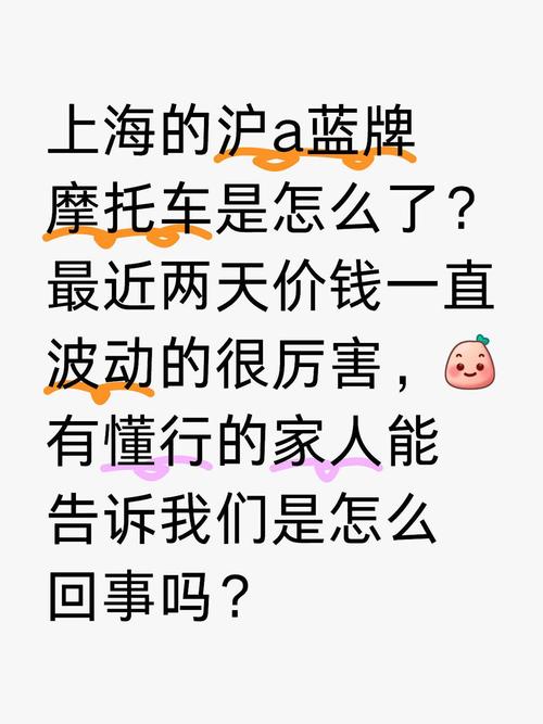 上海摩托车牌照价格暴跌,车主们欢呼雀跃!
