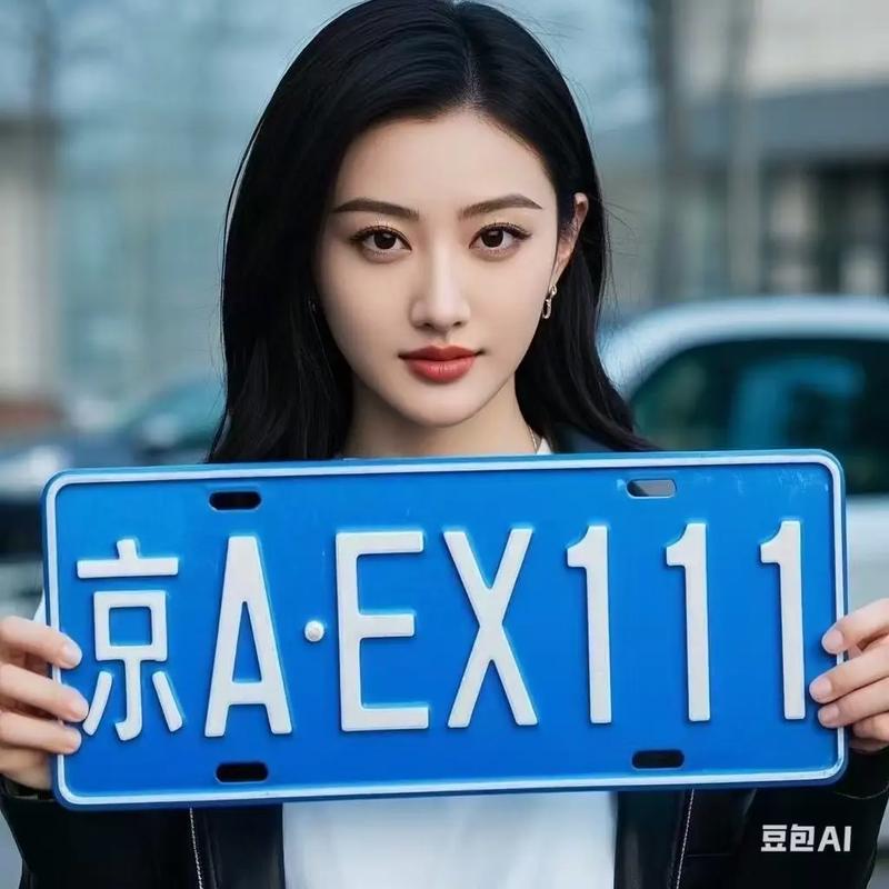 北京车牌公户靓号,车牌中的明星身份