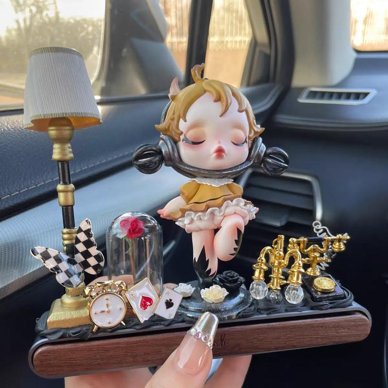 泡泡玛特车摆配车牌,创意潮玩彰显个性魅力