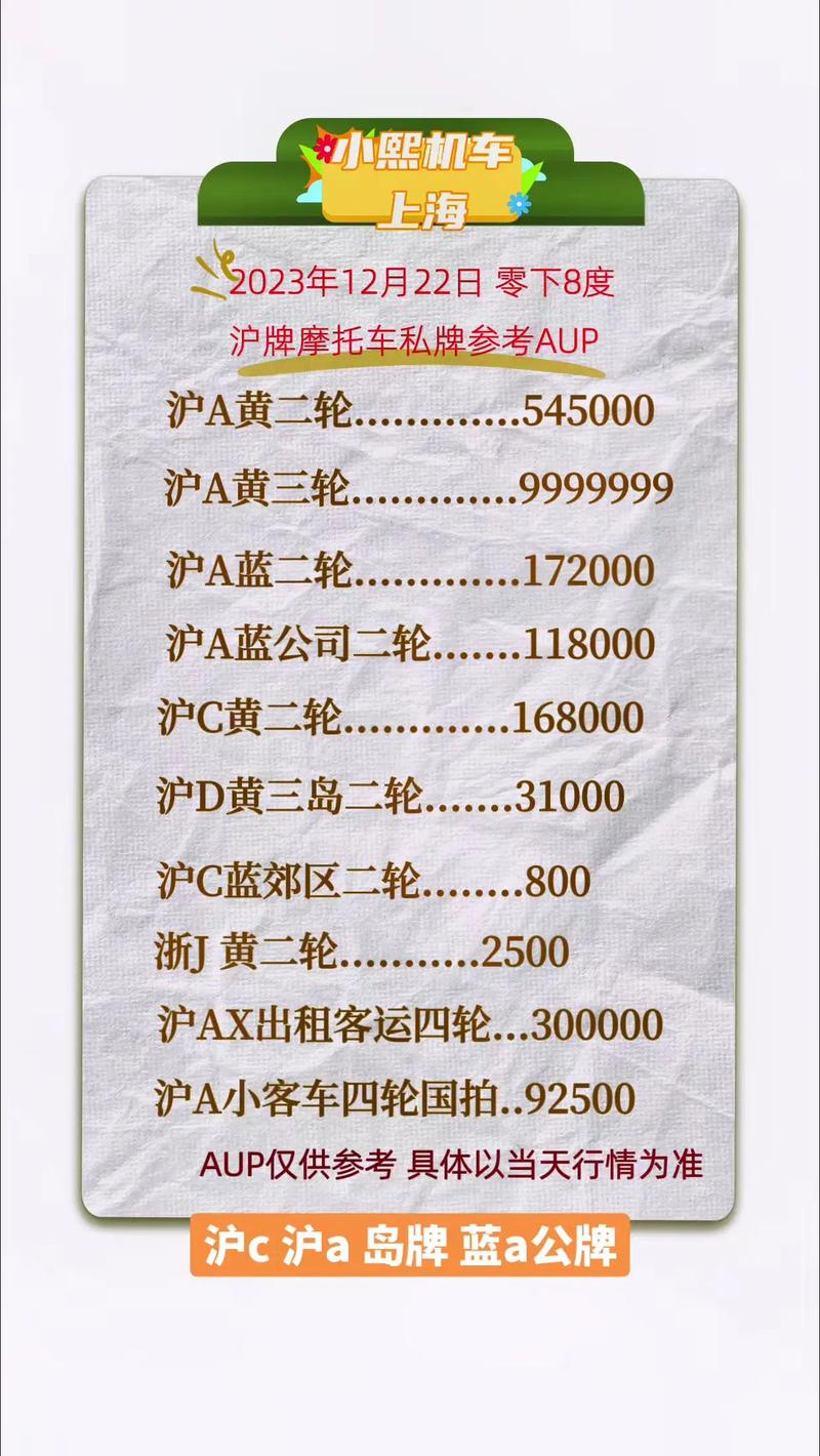 沪牌摩托车牌价格飙升，车主们该如何应对？