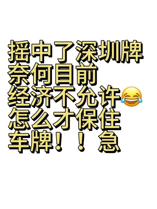 深圳车牌摇号,靓号频出,车主们喜从何来?