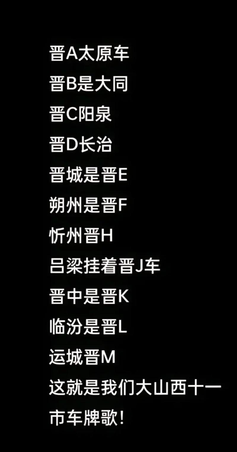 山西晋L:晋中地区车牌背后的故事与魅力