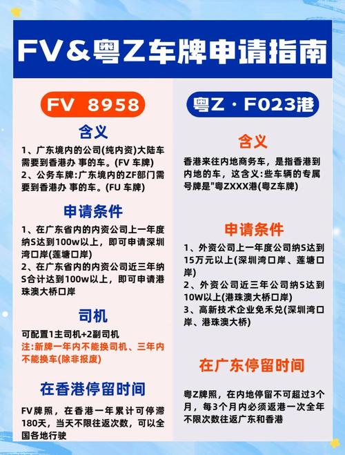 粤港两地车牌办理攻略:详解申请条件及流程