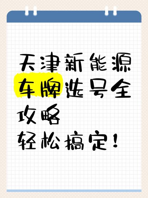天津车牌新潮流:自选靓号,尽展个性风采