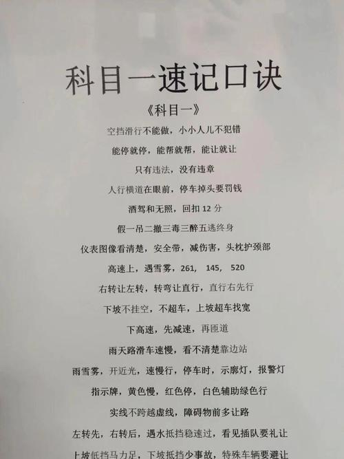 科目一必过秘籍:车牌号记忆技巧,轻松掌握交通规则!