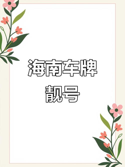 海口蓝车牌靓号,抢手靓号等你来选购!