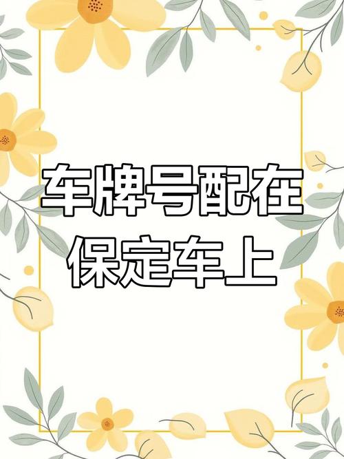 保定车牌四连号抢手转让,错过不再有!