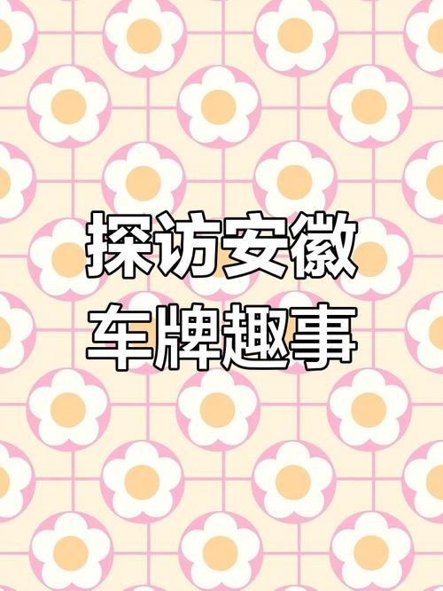 探寻安徽车牌中的靓号密码:历史与文化的交织