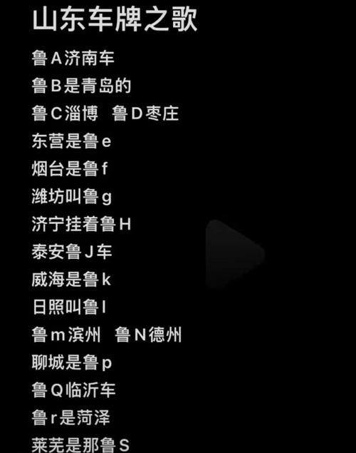 山东车牌靓号,传承车牌文化,见证时代变迁